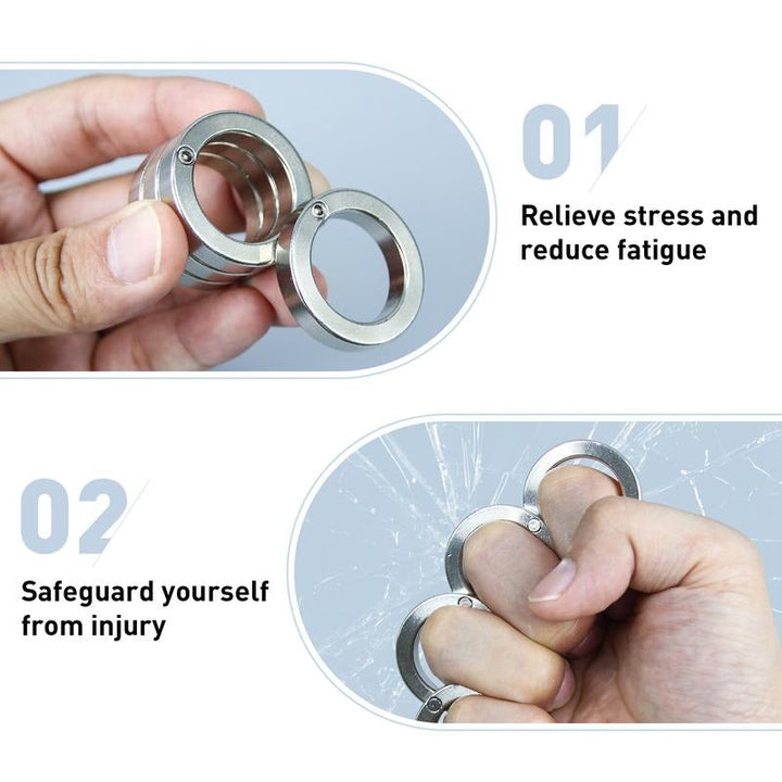 Stornfield | Foldable Four-Ring Titanium Steel Fidget Toy
