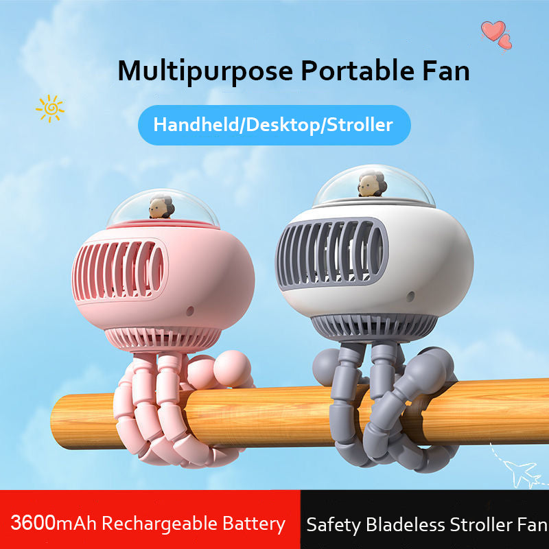 Lovely Cartoon Portable Safe Stroller Fan | Stornfield
