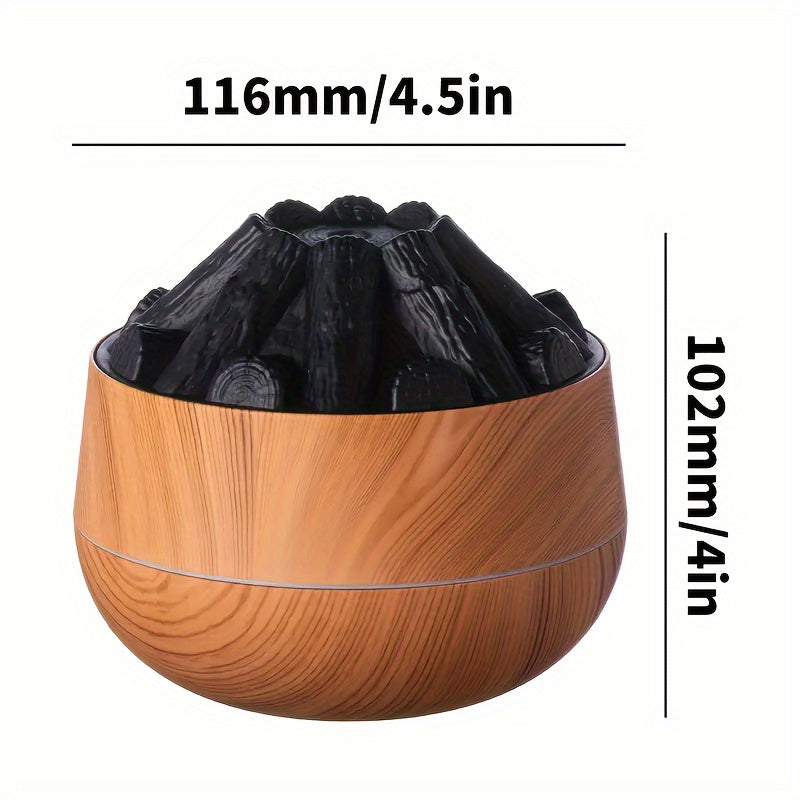Stornfield | Fire Diffuser - Simulated Charcoal Mini Air Humidifier with Realistic Flame Effect
