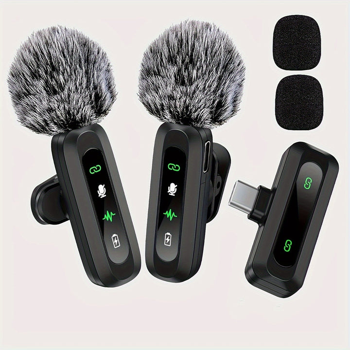 Stornfield | SoundSnap Wireless Clip Microphone – USB-C Microphone for Smartphone and Tablet