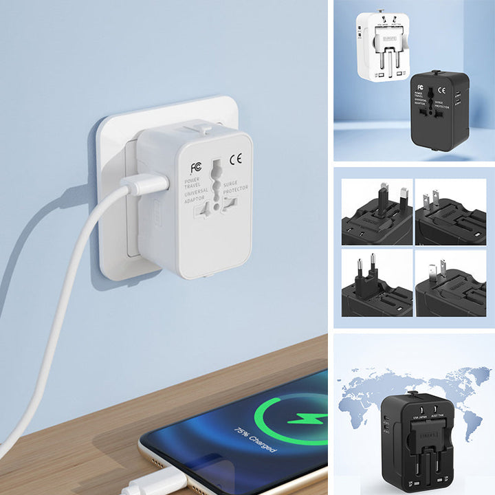 Universal travel adapter with dual USB ports | Stornfield