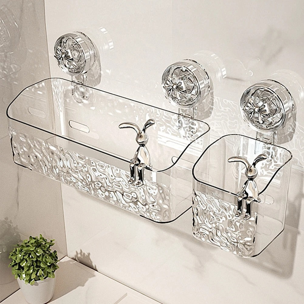 Practical wall shelf | Drill-free storage in the bathroom | Stornfield