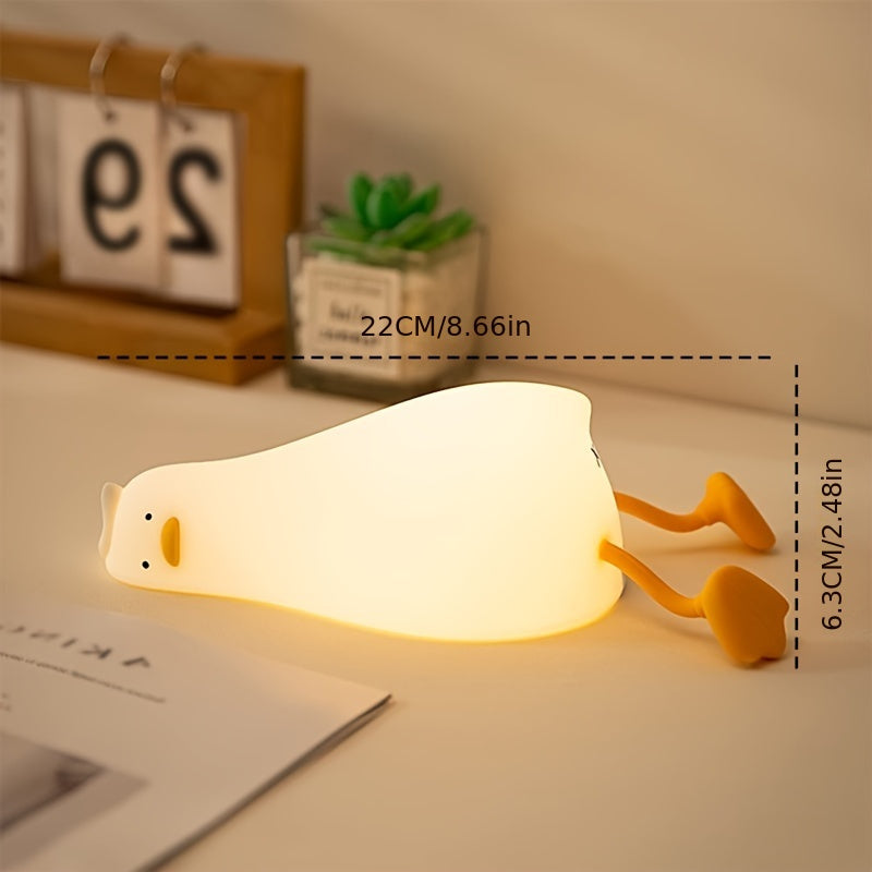 Stornfield | Sleeping Duck Lamp - Dimmable Rechargeable Silicone Night Light