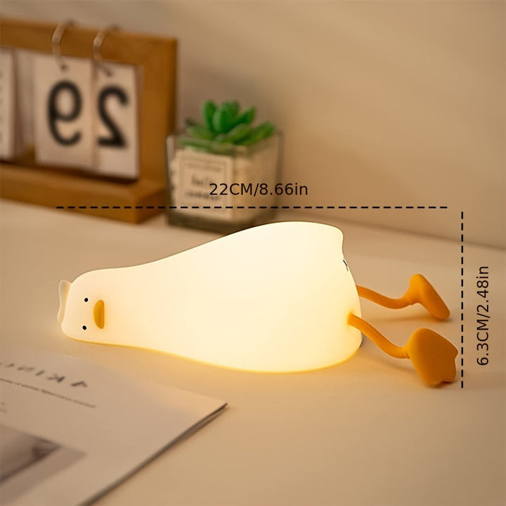 Stornfield | Sleeping Duck Lamp - Dimmable Rechargeable Silicone Night Light