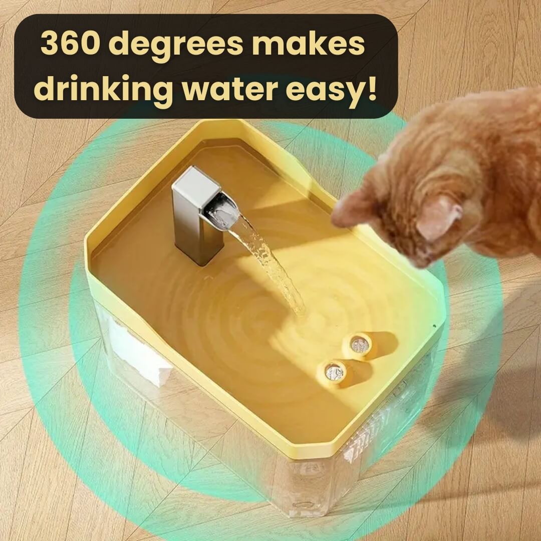 Cat Drinking Fountain 360° Sensor 1.5 L Quiet | Stornfield