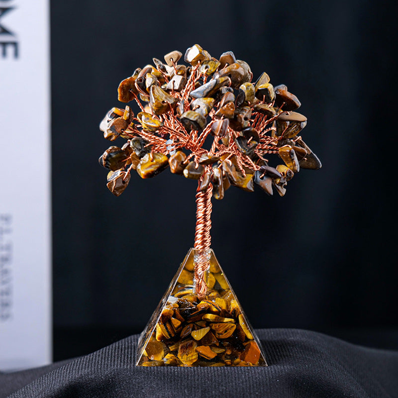 Stornfield | Base en gravier de pierre naturelle en pyramide pour arbre Feng Shui