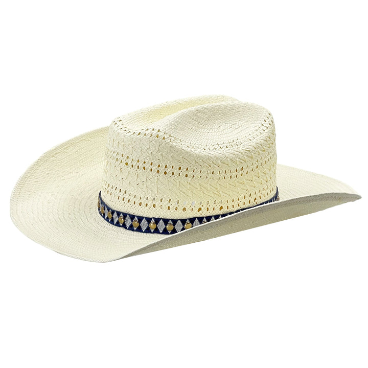 Curved-Brim Straw Hat – Cut-Out Crown Detail | Stornfield
