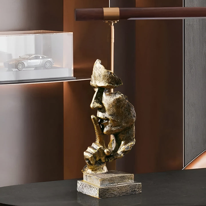 Abstract Thinker Sculpture – Modern Deco Figure made of Resin | Perfect for Living Room & Office | Stornfield