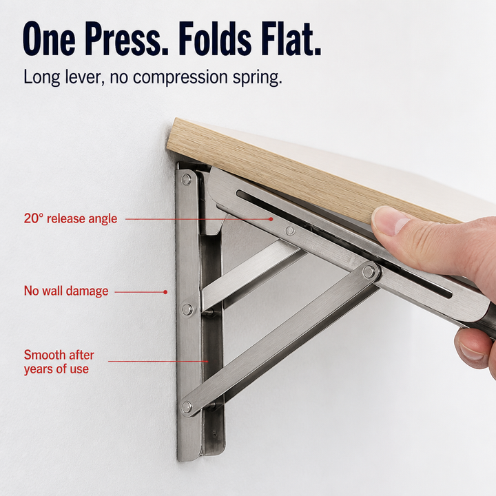 FlexiMount Folding Consoles made of Stainless Steel | Stornfield