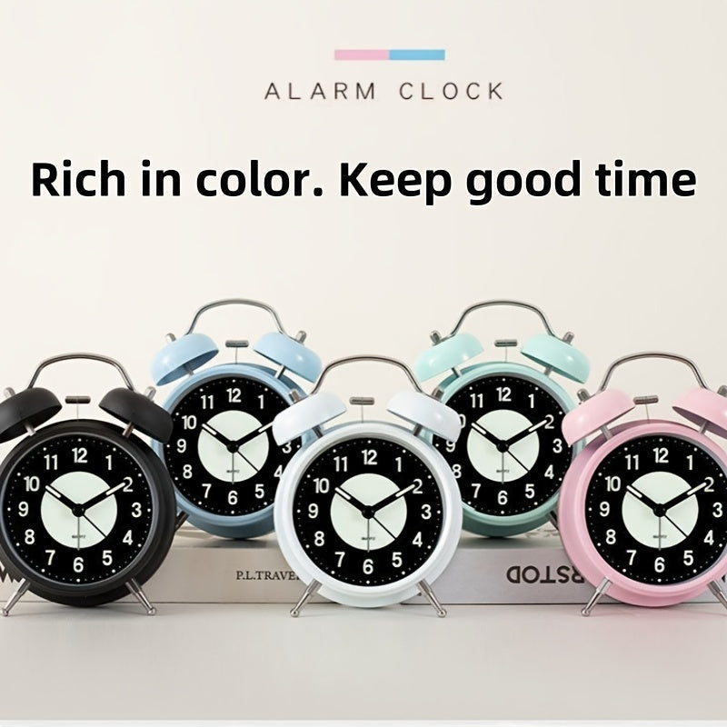 Stornfield | LuminousTime - Elegant Metallic Alarm Clock with Soft Lighting for Peaceful Mornings and Evenings