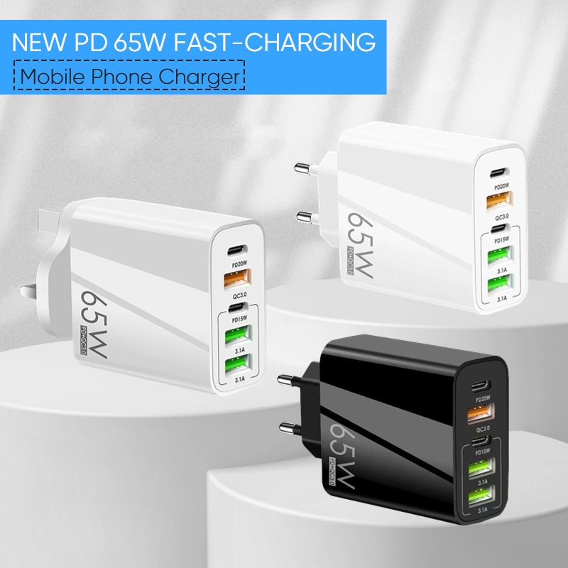 Multi-Port Adapter 65W Fast Charger - US Standard | Stornfield