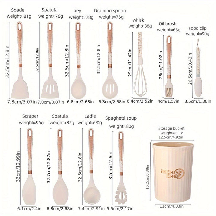 Stornfield | Kitchen - The Joy of Cooking with the Stylish Silicone Utensil Set