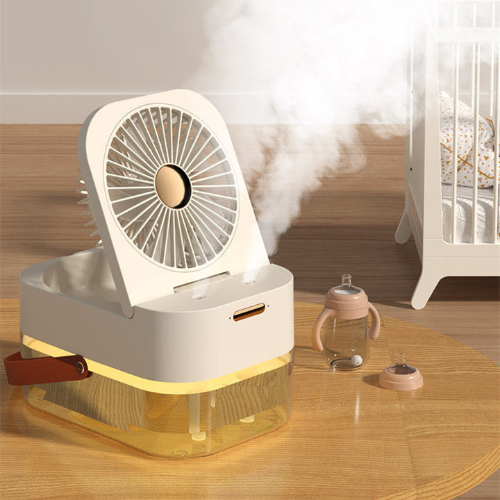 Portable Spray Fan With Night Light | Stornfield