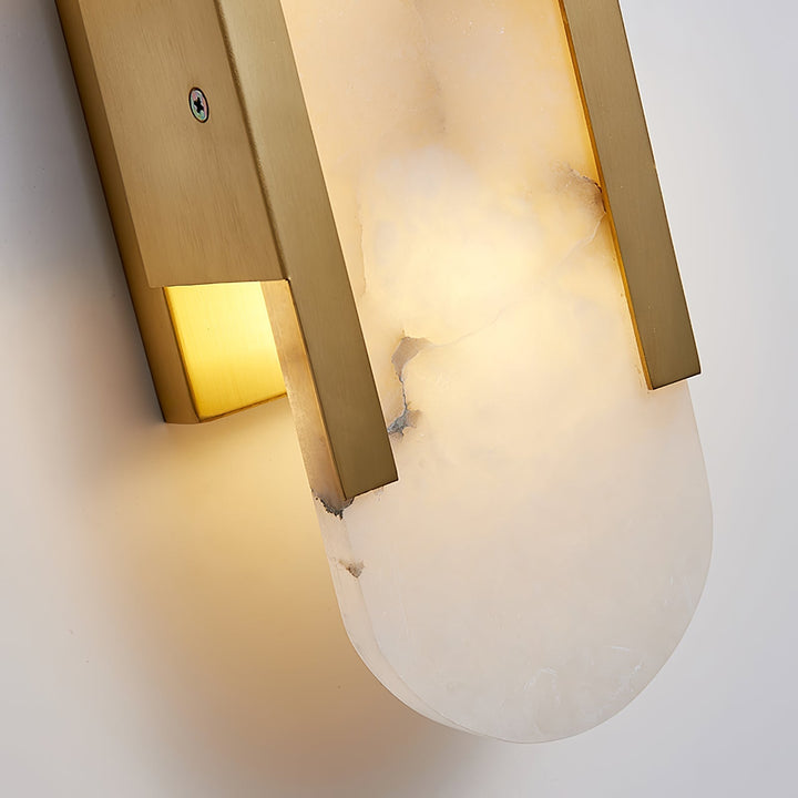 Modern Marble Bedside Sconce Light - Elegant Wall Fixture | Stornfield