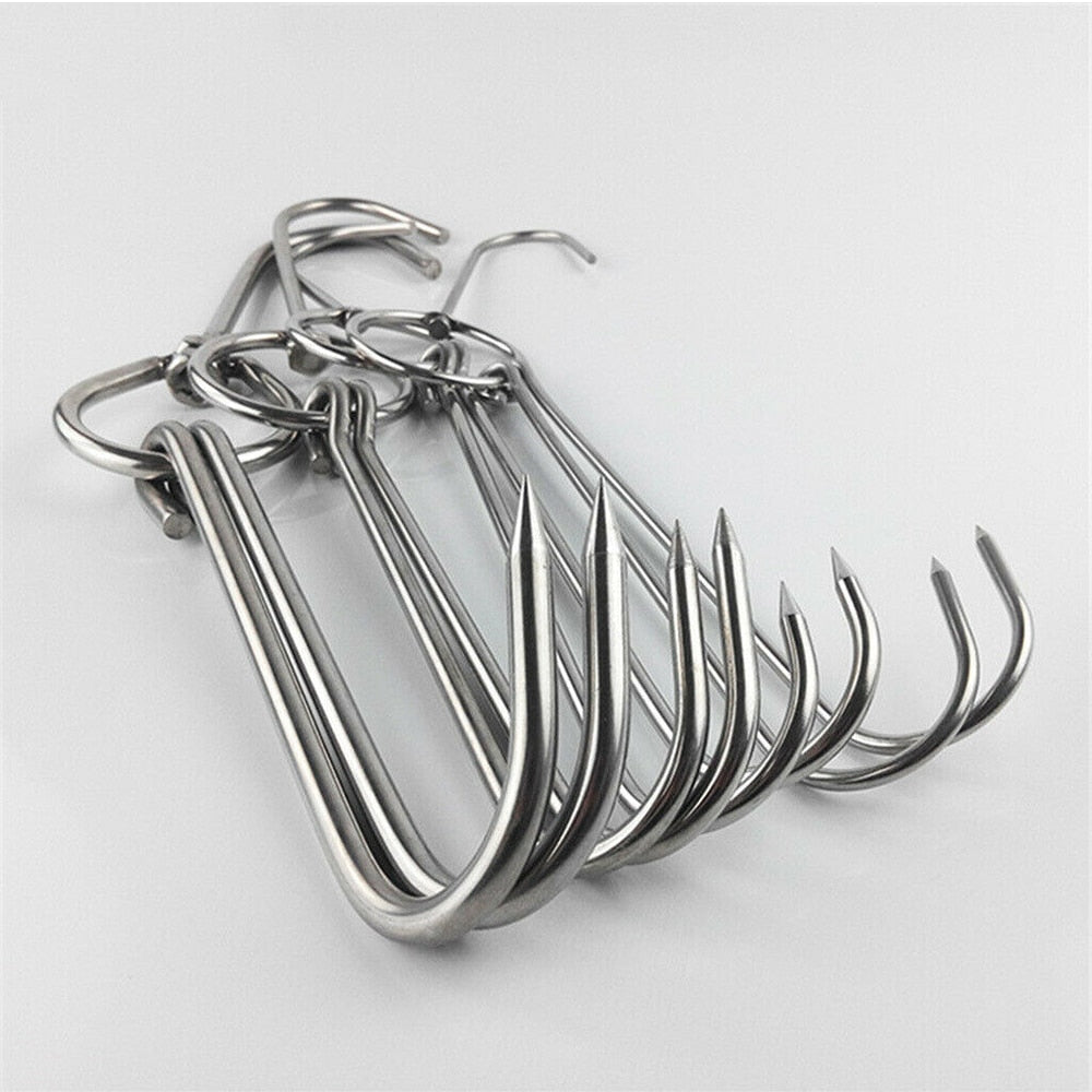 6pcs BBQ Meat Hooks Heavy Duty Stainless Steel Hanging Hooks | Stornfield