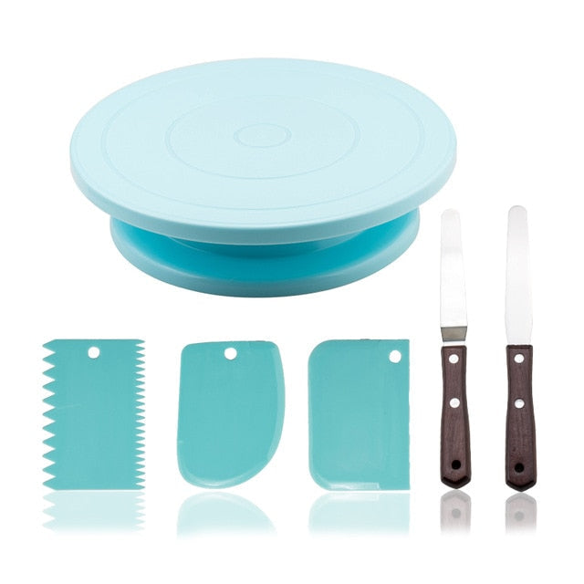 6Pcs Set Cake Turntable Rotating Cake Stand Rotary Table Cake Table | Stornfield