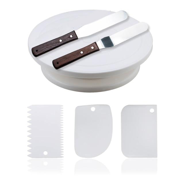 6Pcs Set Cake Turntable Rotating Cake Stand Rotary Table Cake Table | Stornfield