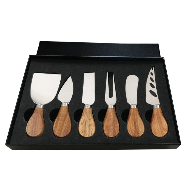 6pcs Stainless Steel Cheese Knives for Charcuterie Boards and Cutlery | Stornfield