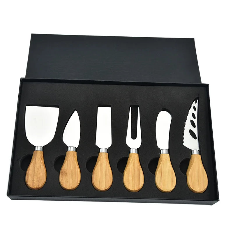 6pcs Stainless Steel Cheese Knives for Charcuterie Boards and Cutlery | Stornfield