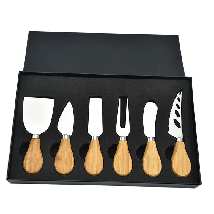 6pcs Stainless Steel Cheese Knives for Charcuterie Boards and Cutlery | Stornfield