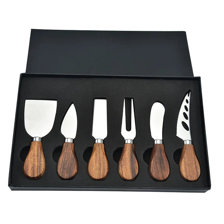 6pcs Stainless Steel Cheese Knives for Charcuterie Boards and Cutlery | Stornfield
