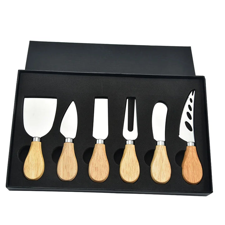 6pcs Stainless Steel Cheese Knives for Charcuterie Boards and Cutlery | Stornfield