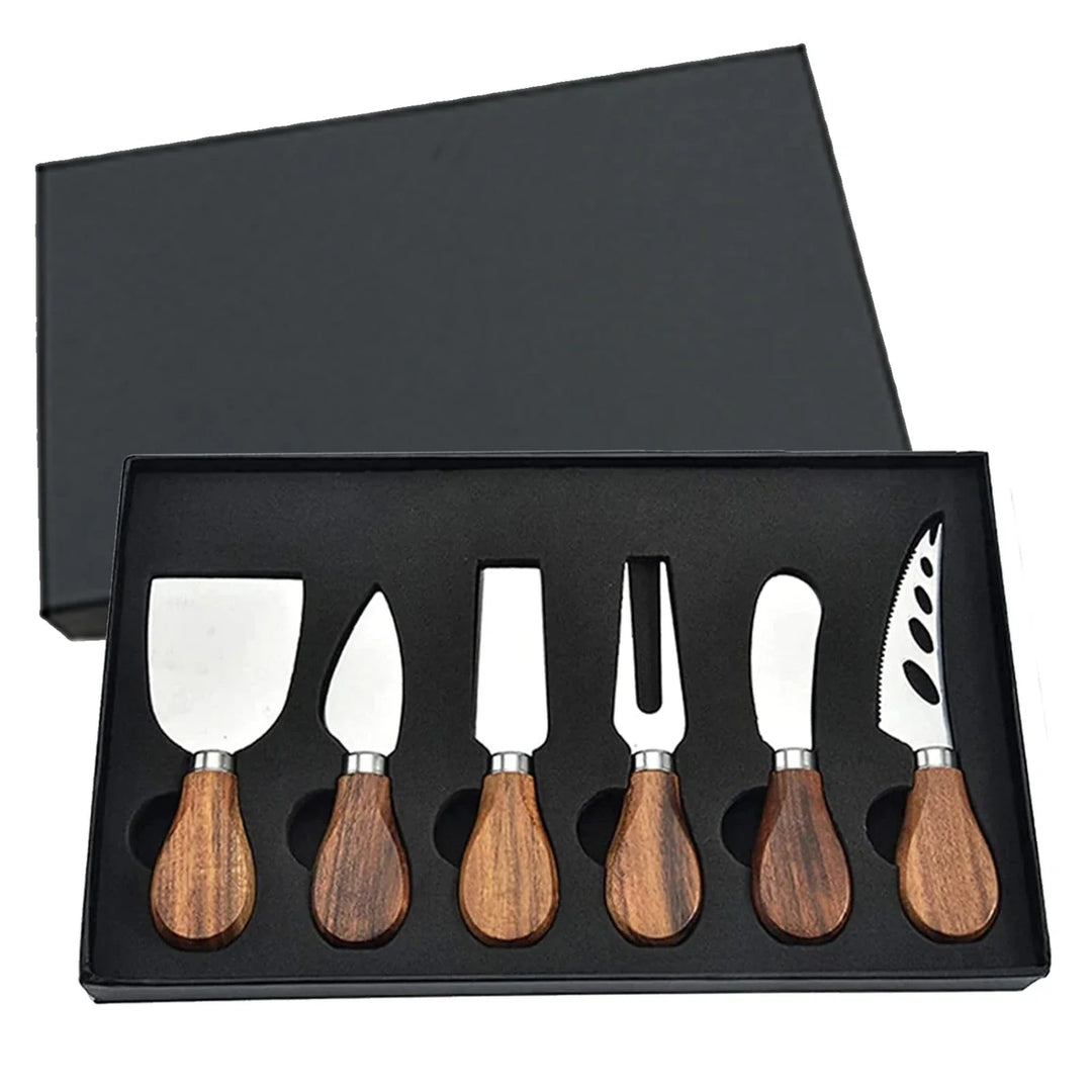 6pcs Stainless Steel Cheese Knives for Charcuterie Boards and Cutlery | Stornfield