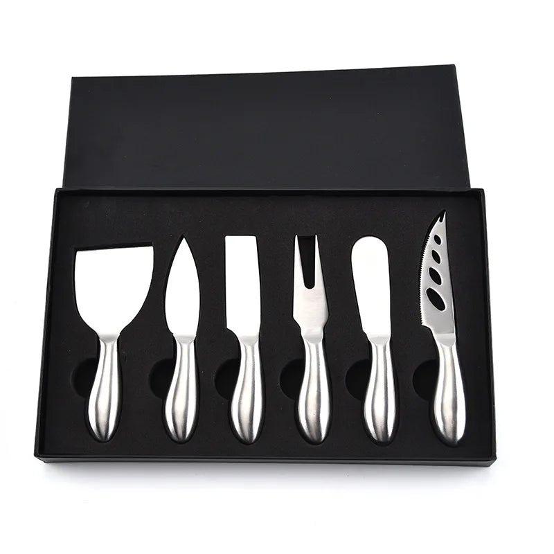 6pcs Stainless Steel Cheese Knives for Charcuterie Boards and Cutlery | Stornfield