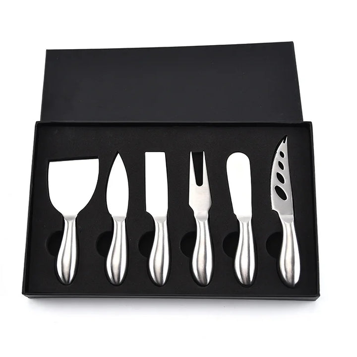 6pcs Stainless Steel Cheese Knives for Charcuterie Boards and Cutlery | Stornfield