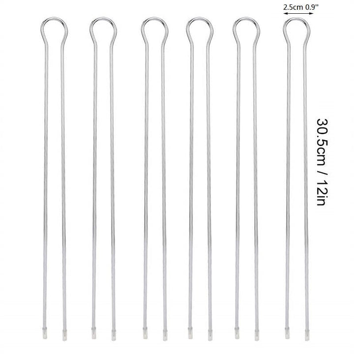 6pcs U shape BBQ Skewers Stainless steel Kebab Skewer with Skewer Bag | Stornfield