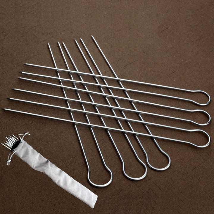 6pcs U shape BBQ Skewers Stainless steel Kebab Skewer with Skewer Bag | Stornfield