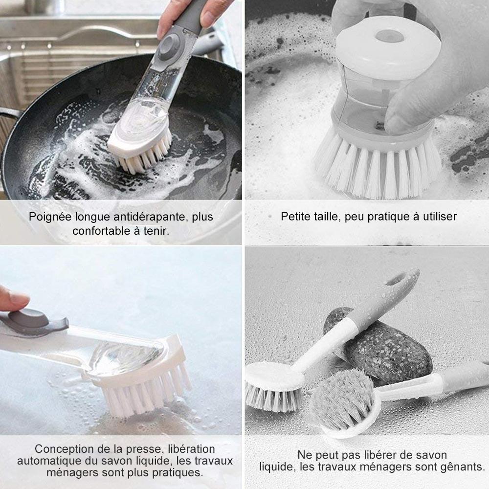 Dish Brush with Detergent Dispenser | Stornfield
