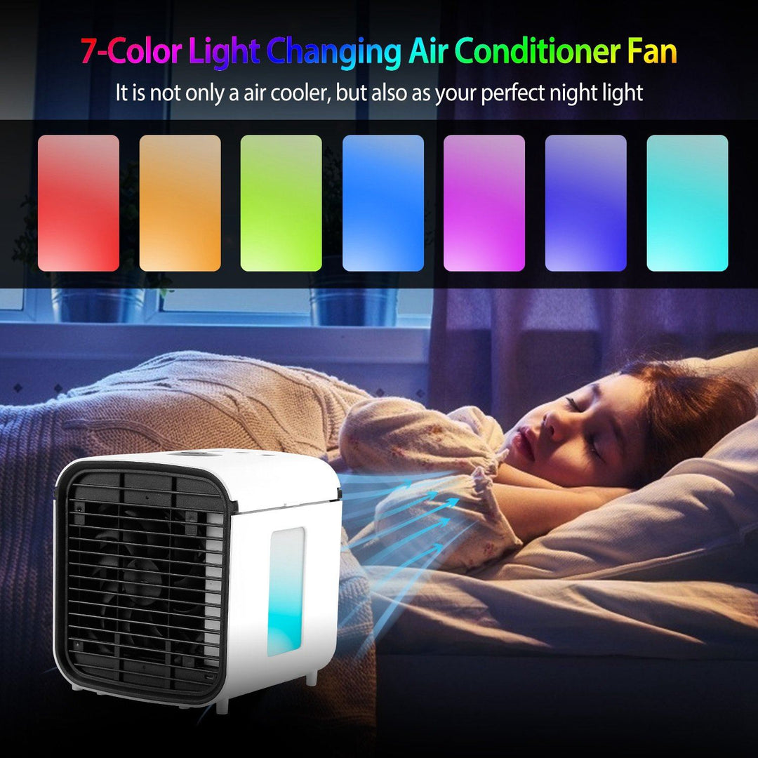 Stornfield | Ventilateur refroidisseur portable mini climatiseur switchable 7 couleurs