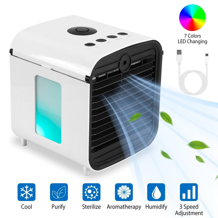 Stornfield | Ventilateur refroidisseur portable mini climatiseur switchable 7 couleurs