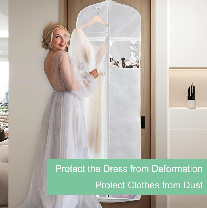Stornfield | Full-Length Wedding Dress Storage Set – Dustproof Bridal Gown Cover (1+1 FREE)