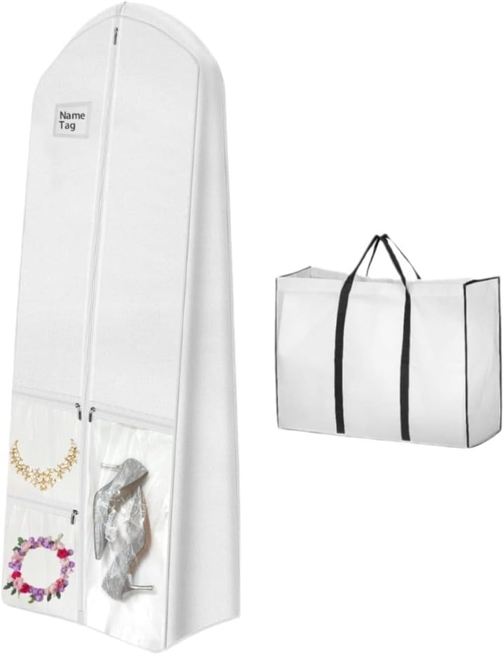 Stornfield | Full-Length Wedding Dress Storage Set – Dustproof Bridal Gown Cover (1+1 FREE)