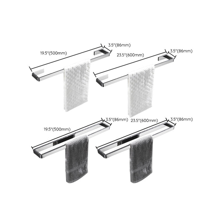 Stornfield | 5-piece modern bathroom accessories as single item or in set Polished chrome bathroom set