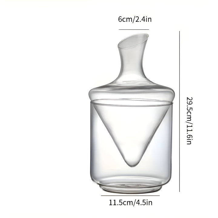 Wine Decanter with Quick Aeration – Elegant Waterfall Design made of Glass | For More Intense Aroma and Stylish Wine Enjoyment | Stornfield