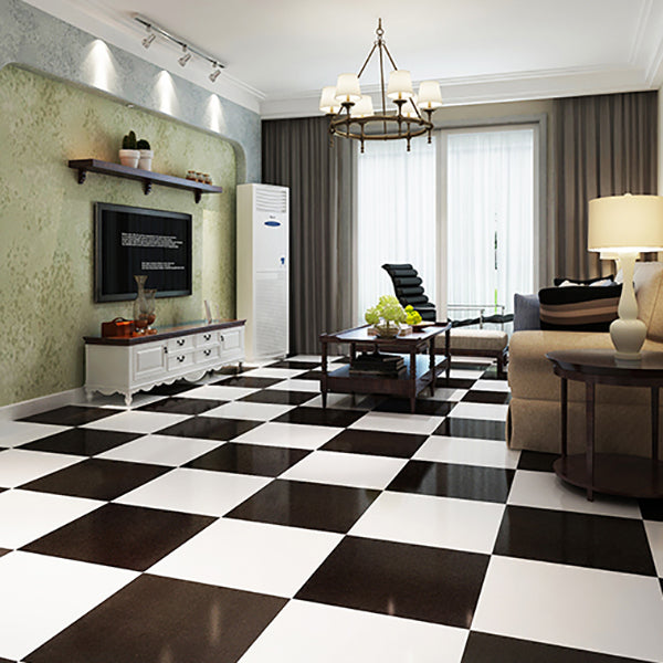 Stornfield | Smooth PVC Floor Covering Peel and Stick Waterproof Square Vinyl Flooring