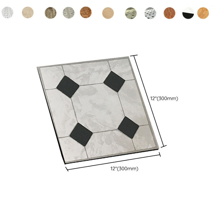 Stornfield | Smooth PVC Floor Covering Peel and Stick Waterproof Square Vinyl Flooring