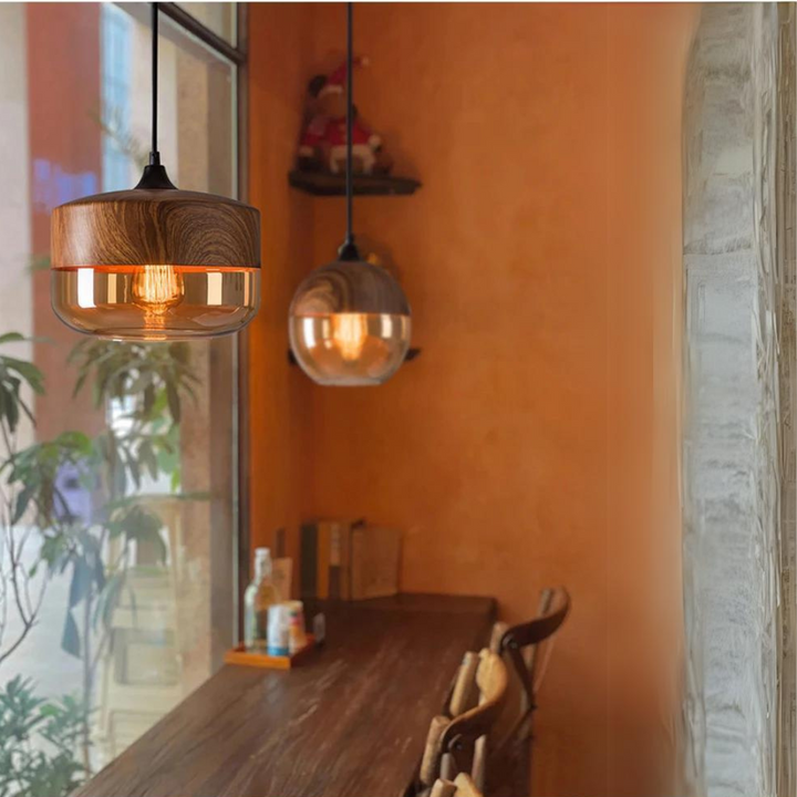 Stylish Scandinavian Wooden Ceiling Lamp - NordLuna | Stornfield