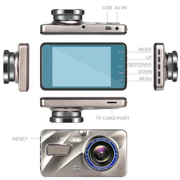Stornfield | Wireless Front And Rear Dash Cam Dashboard Camera For Car With Night Vision