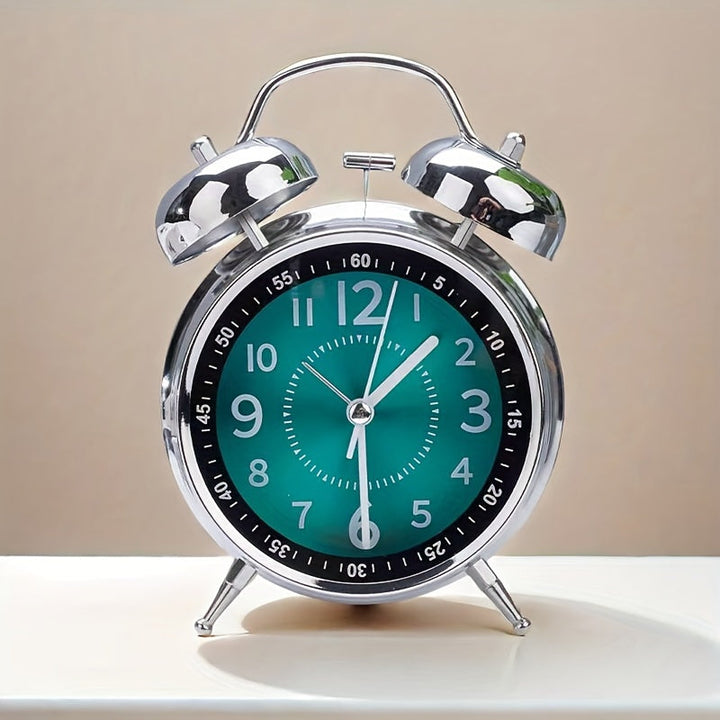 Classic Metal Bell-Top Alarm Clock for Timely Wake-Ups | Stornfield