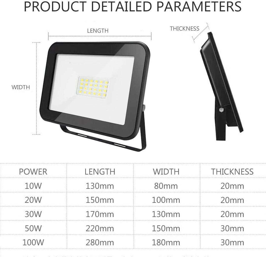 5X LED Floodlight Outdoor Spotlight | Stornfield