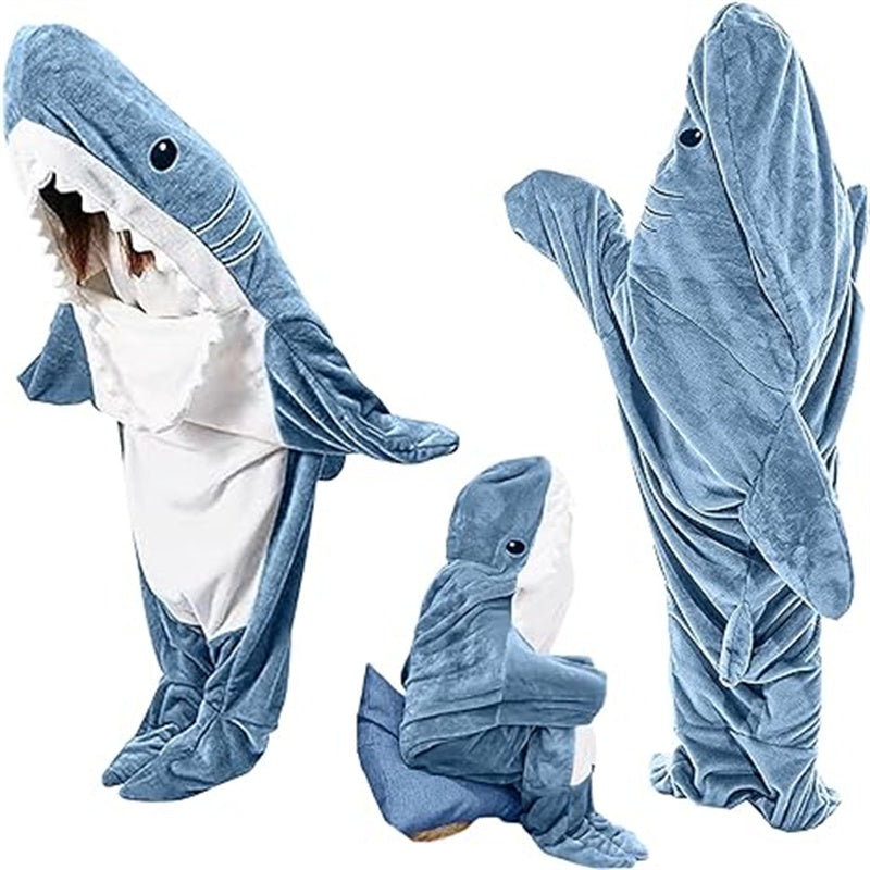 Plush Shark Blanket Hoodie – Comfortable Wearable Blanket | Stornfield