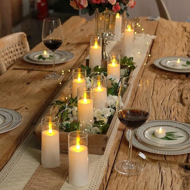 Flameless Acrylic Candle 9-Piece Set Stornfield
