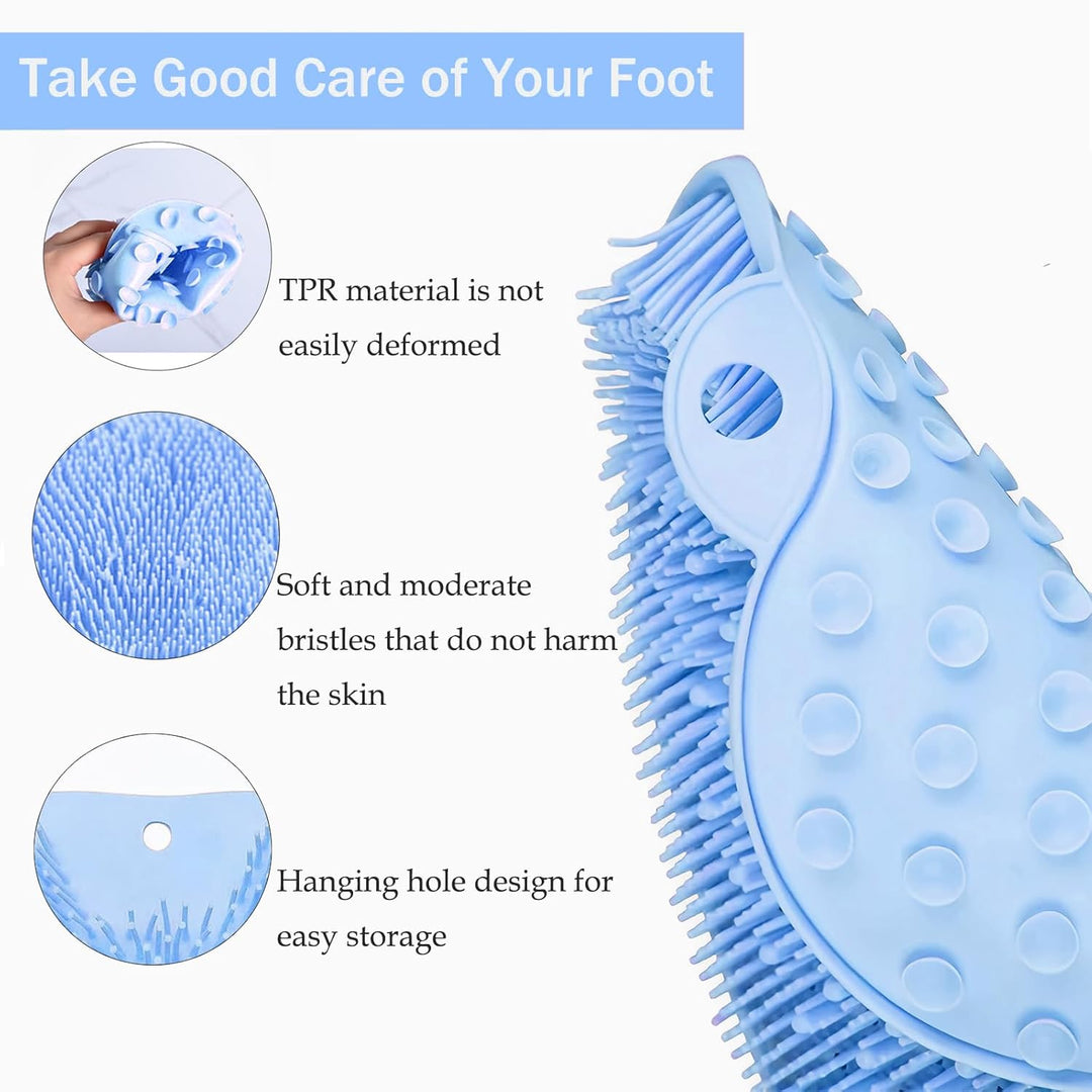 CleanFootFlex Hands-Free Silicone Foot Clean Mat Stornfield