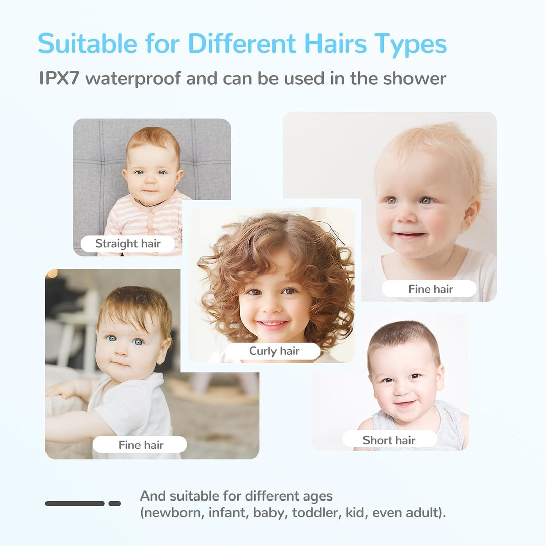 Baby Hair Clipper with Vacuum System – Waterproof Rechargeable Hair Clipper with Storage Box | Stornfield