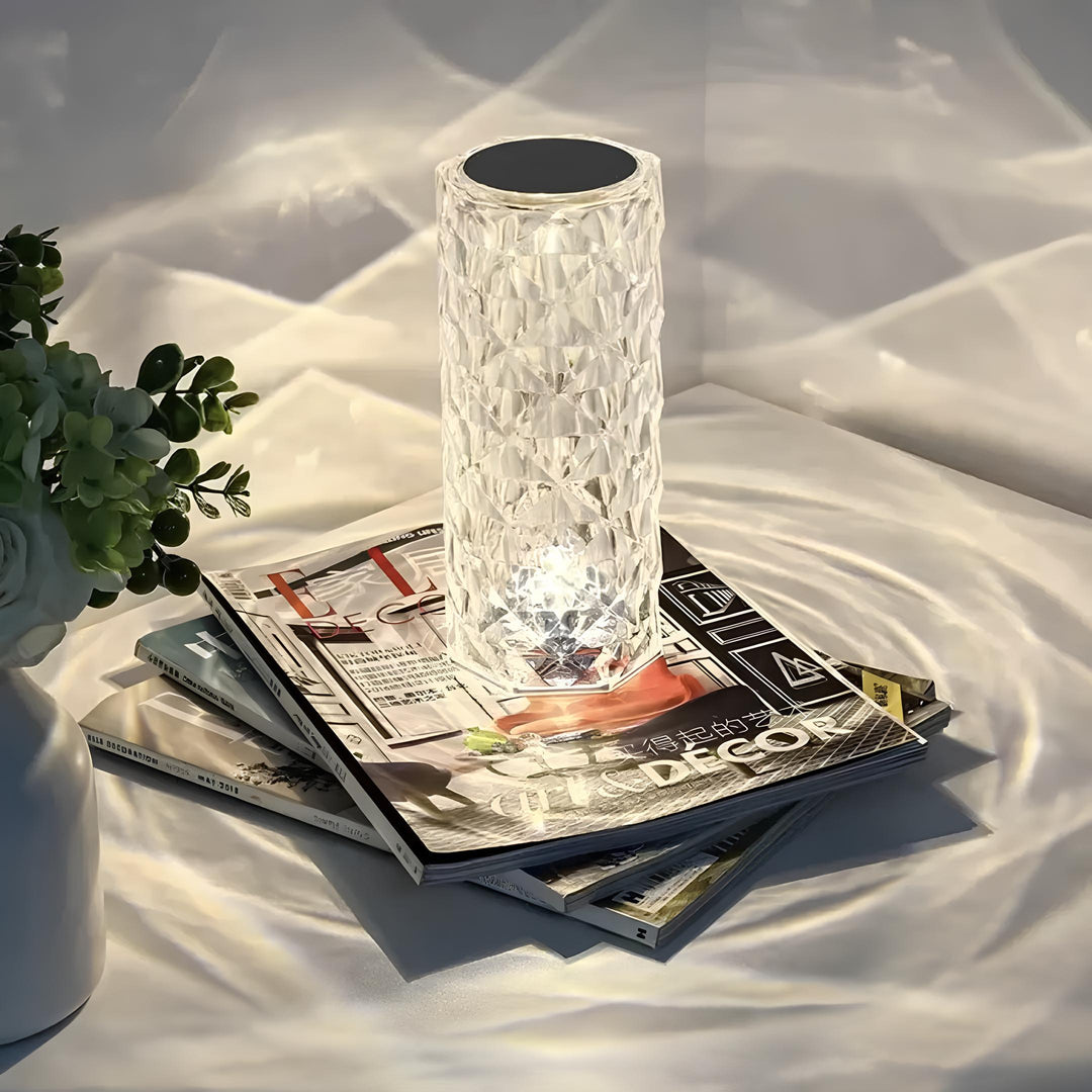 Crystal Table Lamp with Touch Control - Aurora | Stornfield