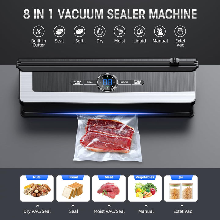 Stornfield | 8-in-1 Vacuum Sealer with Integrated Cutter